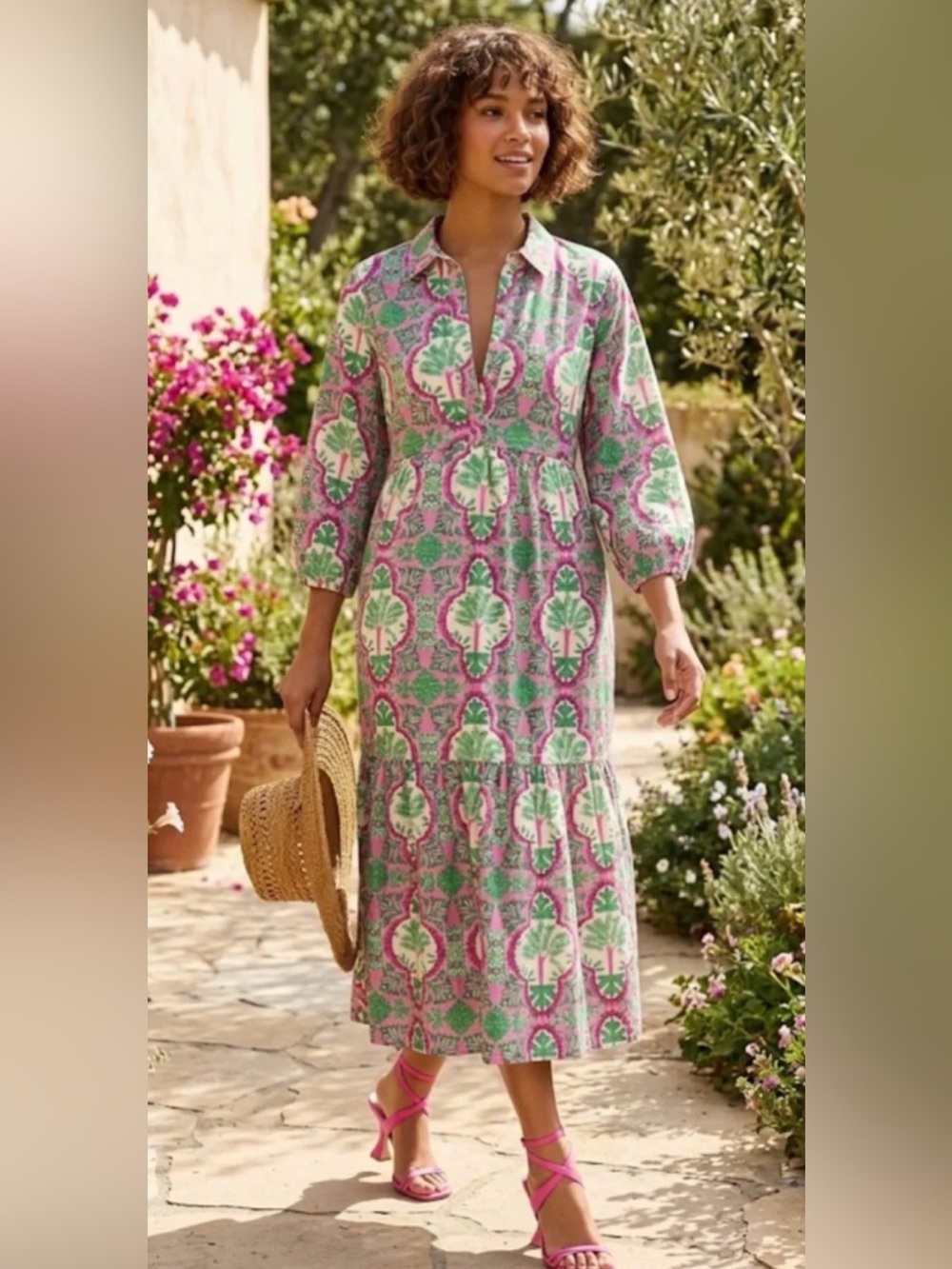 Anthropologie Maeve The Bettina Tiered Shirt Dress XXS